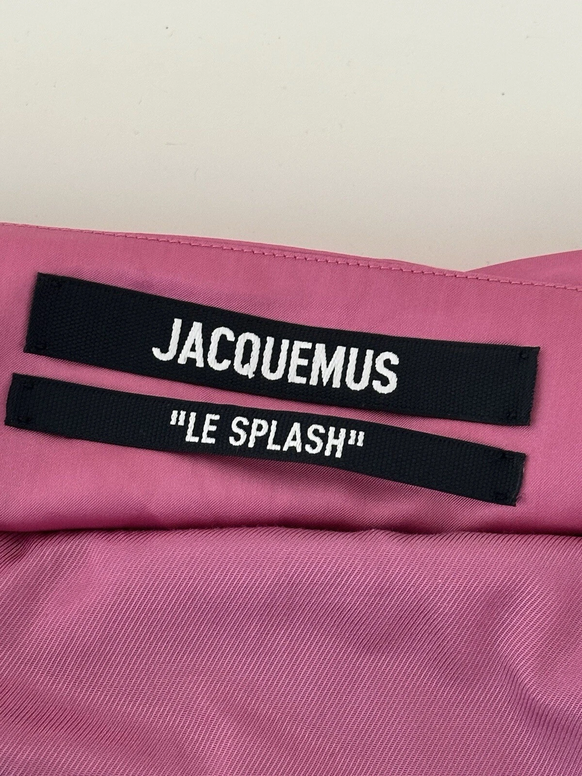 Mini abito rosa Jacquemus "Le Splash" taglia 36