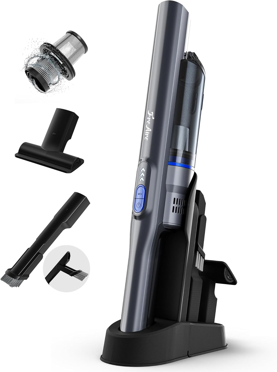 Powerful 20Kpa Cordless Handheld Vacuum with 35M Runtime & Fast Charging Dock-image