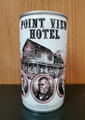 POINT VIEW HOTEL Lager Beer Can-Inn of Presidents, Pittsburgh, PA