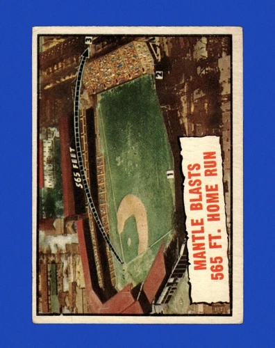 1961 Topps Set-Break #406 M.Mantle 565' Hr VG-VGEX *GMCARDS*