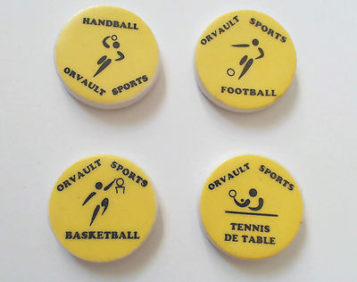 * 4 FEVES PERSO ORVAULT SPORT (44) ..Ref. P206