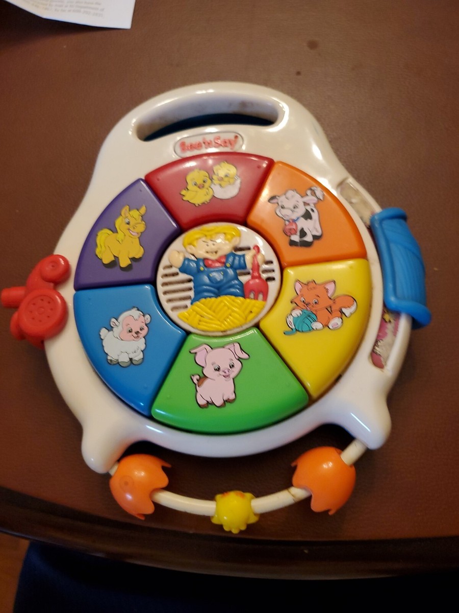 See'n Say Farmer Farm Animal Sounds Music Crib Hanger Mattel