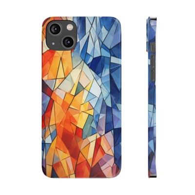 Abstract Mosaic diverse color pattern Slim Phone Cases