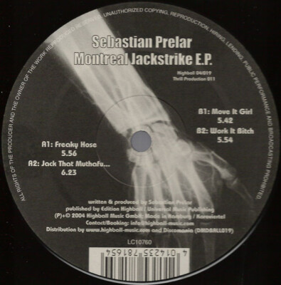 Sebastian Prelar - Montreal Jackstrike E.P. (12'', EP) (Very Good Plus (VG+)) - 3