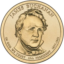 2010 P James Buchanan Presidential Dollar Coin
