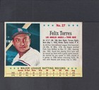 1963 POST SET BREAK #27 FELIX TORRES-3--ANGELS--NO CREASES--EX/MT