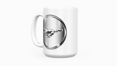 Large Custom Vintage 1965-73 Ford Mustang Chrome Shelby Cobra Emblem Coffee  Mug | eBay