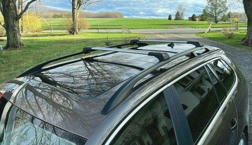 FIT FOR VW TIGUAN ALUMINUM TOP ROOF RACK CROSS BAR CROSS RAIL LOCKABLE 2016-2019 - Foto 4 di 6