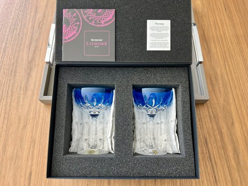 Waterford Lismore Pops Cobalt Blue Cocktail, DOF Tumbler & Champagne Flute BNIB - Picture 10 of 20