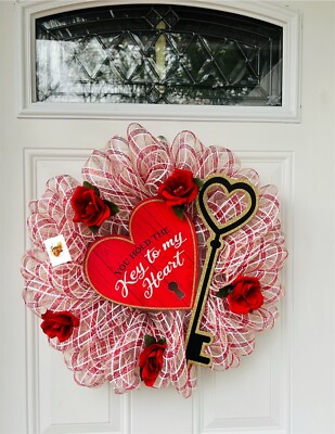 Key To My Heart, Valentines ￼Wreath