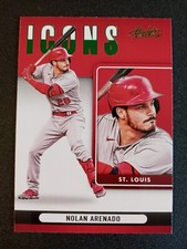 2022 Panini Absolute Green Icons Nolan Arenado # I-15 St. Louis Cardinals