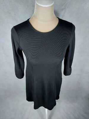 Kleid Stradivarius Gr. S 36 schwarz stretch Jersey casual basic elegant classic 