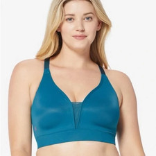 Ruby Ribbon Reina Demiette Wire-Free Bra Peacock NWOT Size 34 Style 1813