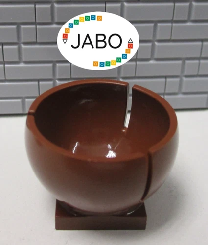 (E17/1/15) LEGO 44358 Hemisphere Hemisphere Base Reddish Brown