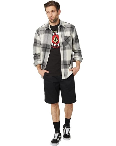 Volcom Men's Frickin Modern Stretch Black Shorts (BLK) - Picture 2 of 8