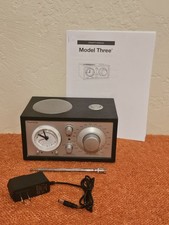 Tivoli Audio Model Three Henry Kloss AM/FM Clock Radio   Works W/Cords  Manual