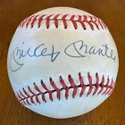 Mickey Mantle Signed Autographed American League Baseball Ball JSA LOA - Toning