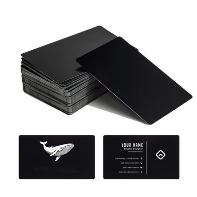 0.42mm Metal Business Card Blanks for Laser Engraving, 50 pcs Premium Aluminu...