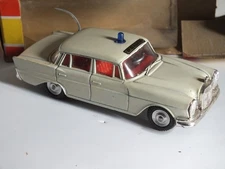 1960 Mercedes 200 POLICE 935 Range Rare and Perfect with Complete Box and Scraper