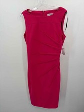 Pre-Owned Calvin Klein Pink Size 6 Bodycon Knee Length Sleeveless Dress