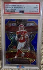 2019 Panini Select - Concourse Patrick Mahomes II #7 Blue Prizm / 175