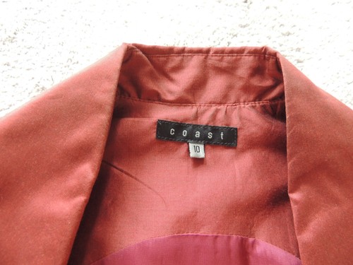 Stunning Coast dress size 10 wrap over midi with belt worn once - Picture 3 of 6