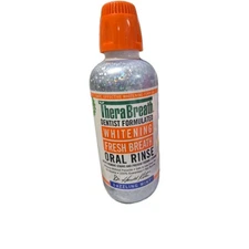 Therabreath Whitening Fresh Breath Oral Rinse Dazzling Mint 16 Oz Exp 02/2027