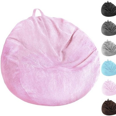 Bean Bag Chair Cover (No Filler) Stuffed Animal Storage Bean Bag Cover Pets D...