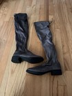 Knee High Boots Women Size 6m, Gray Suede