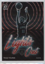 2022-23 Panini Donruss Optic Lights Out Red Wave Prizm Trae Young #8 14dq