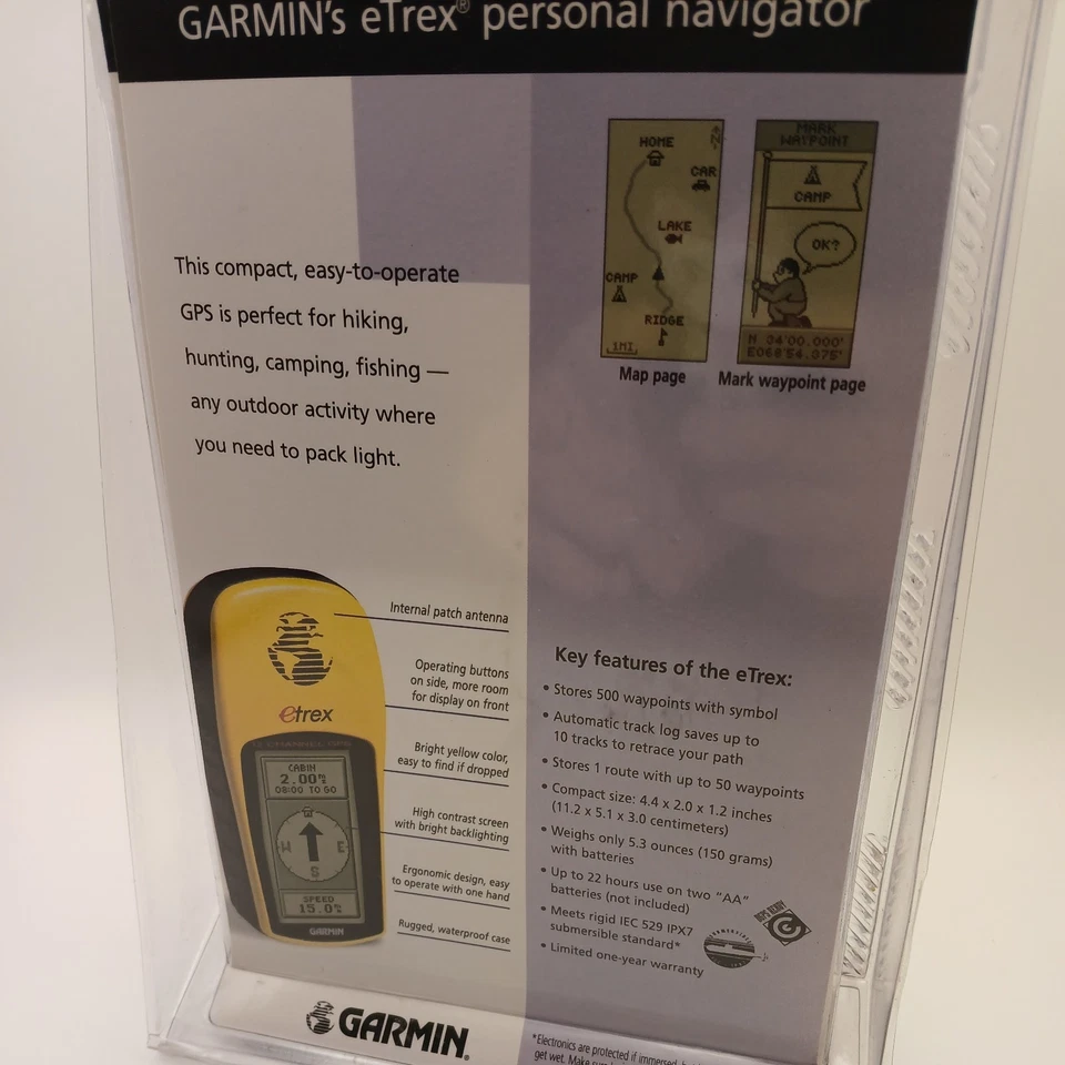 NEW Garmin eTrex 12 Channel Handheld GPS Yellow Personal Navigator 010-00190-00 - Image 3 of 4
