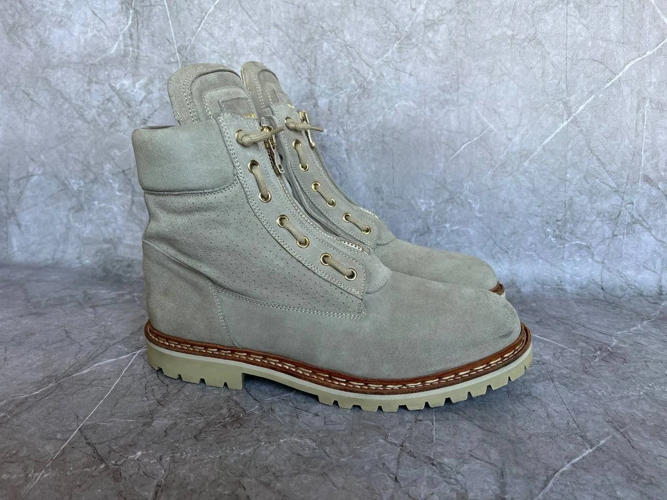 BALMAIN Hombres Zapatos Gamuza Botas Talla US 12 UK 11 EUR 45 Foto 2 de 4