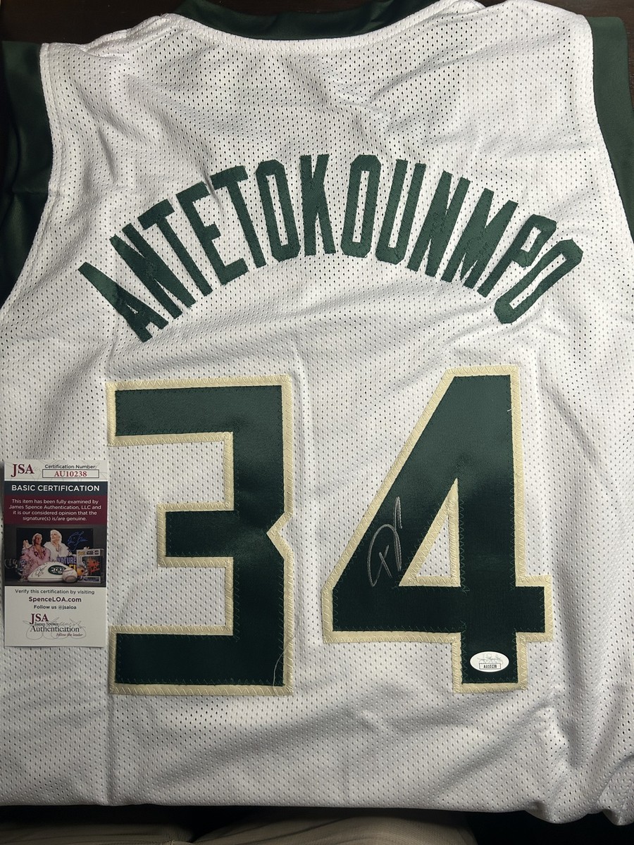 GIANNIS ANTETOKOUNMPO Signed Milwaukee Bucks Jersey-Custom Jersey