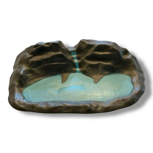 Vintage Plastic Rock Pond Model From Marx Playset 1960s Train Model