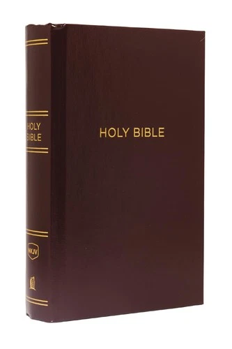 NKJV, Pew Bible, Large Print, Hardcover, Burgundy, Red Letter, Comfort Print...