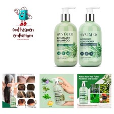Hair Growth Shampoo and Conditioner - Rosemary Shampoo with Biotin Tea Tree O...