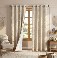 100 Blackout Curtains for Girls Bedroom 95 Inch Long Total Room Darkening Cu...