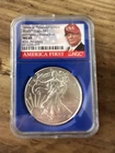 2020(P) American Silver Eagle | Emergency Production | Trump | NGC MS69 | blue