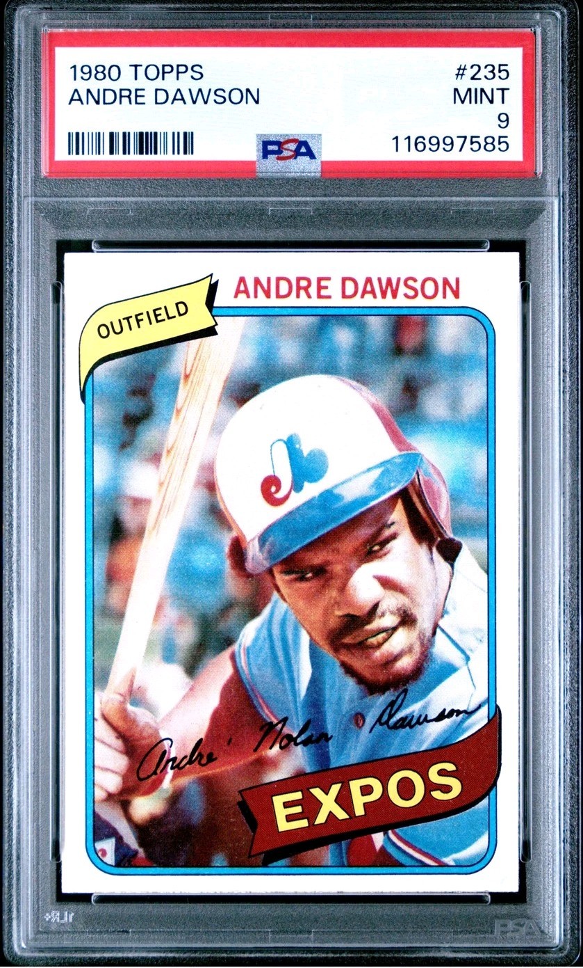 1980 TOPPS #235 ANDRE DAWSON EXPOS HOF PSA 9