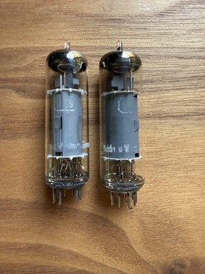 Telefunken 7189 (EL84/6BQ5) Industrial grade tubes -Very Strong Matched Pair