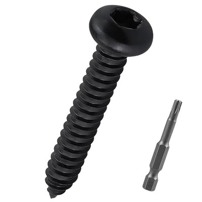 #8 x 3/4'' Torx Pan Head Sheet Metal Screws Black Stainless Steel 100pc