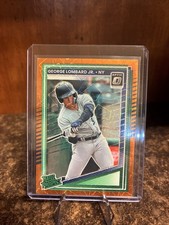 2025 Donruss Optic Rated Prospects George Lombard Jr. #108 Orange Velocity Prizm