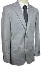 Alfani Men  s Suit Jacket 38L Gray Classic Fit Stretch NWT