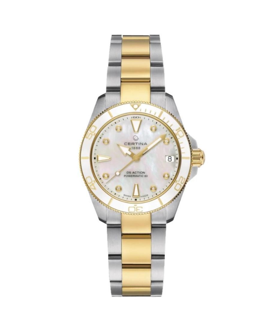 CERTINA Women Analog Automatic Casual Watch Classic Dress Mother of Pearl Dial W