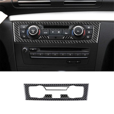 Carbon Fiber Interior Digital Climate Control Cover Trim For BMW E82 E88