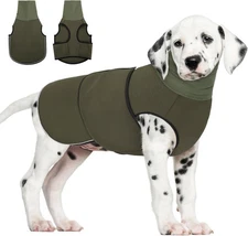 AOFITEE Dog Anxiety Vest, Calming Hoodie, Pet Small, Army Green 