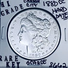 1880 CC MORGAN SILVER DOLLAR HI GRADE GENUINE U.S. MINT RARE KEY COIN 8662