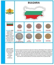 euro monete BULGARIA  8  SERIE 2026  in PDF raccoglitore DA STAMPARE!!
