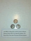 Lot #810 Beautiful Lincoln Wheats 1918-P 1918-D 1918-S VG-F-V Fine See Pictures