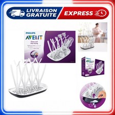 Philips AVENT Égouttoir Design pour 8 Biberons Noir et Blanc SCF149/00